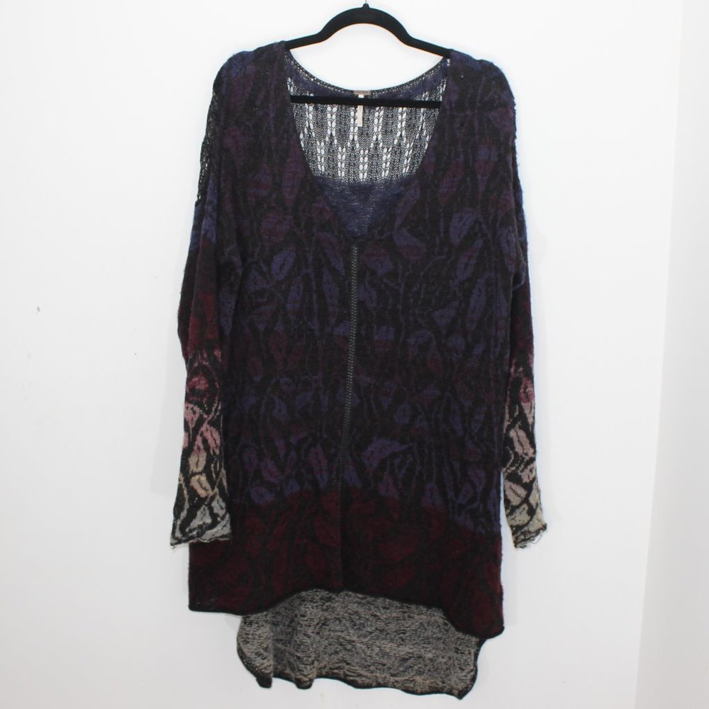 FREE PEOPLE Lagenlook Oversized Boho Raw Hem Tunic
